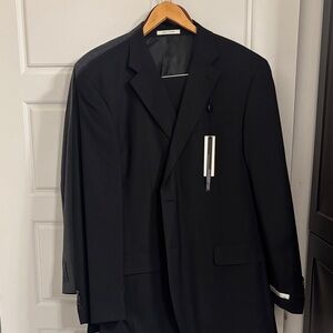 Kenneth Cole New York Classic Black Suit 48L
